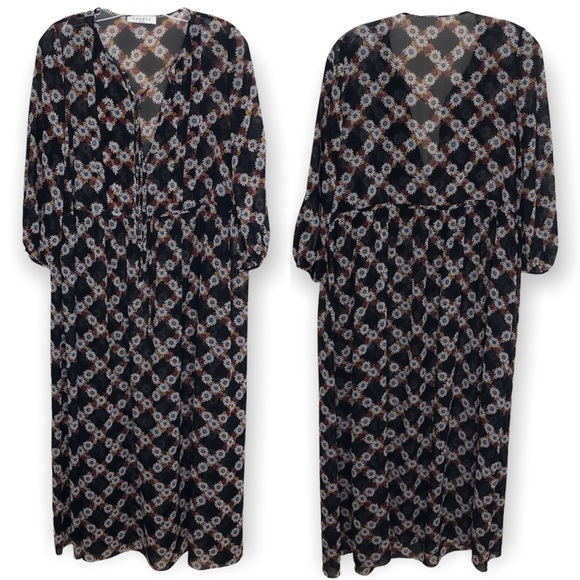 Sandro Dresses & Skirts - Sandro Paris Sheer Floral Dress